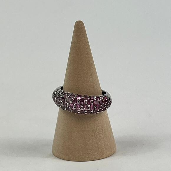 Sz 6.5 Womens Ring Sterling Silver Shades Hope Breast Cancer Bradford Exchange - Picture 1 of 14
